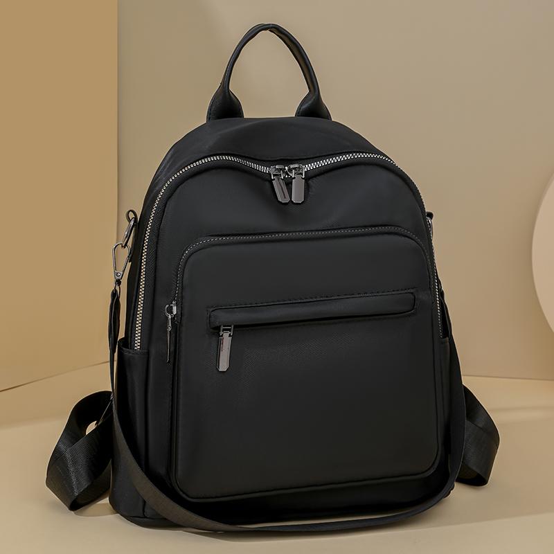 Print Backpack Women's Nylon Waterproof Backpack Student School Bag Large Capacity Shoulder Bag