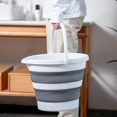 5L Collapsible Bucket Portable Folding Bucket Silicon Car Washing Outdoor Fishing Travel Camp Bucket Household Storage