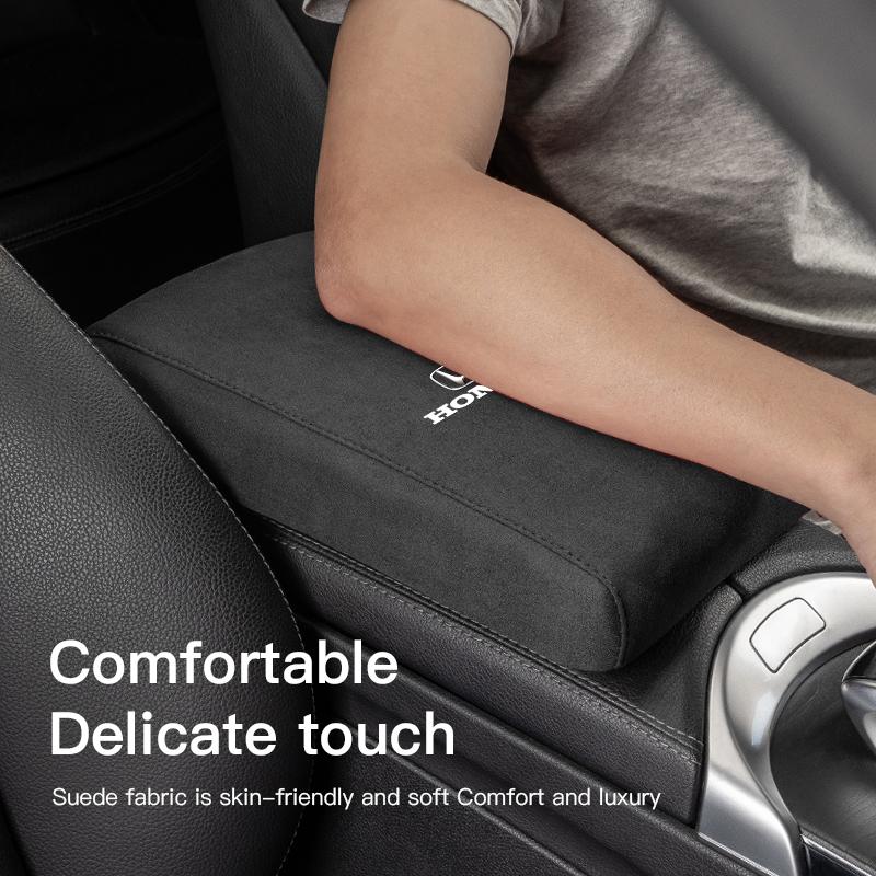 Suede Car Interior Armrest Box Mat Center Console Accessories For Honda Civic FIT Accord Prelude CRV 5th City CRZ CRX Jazz HRV