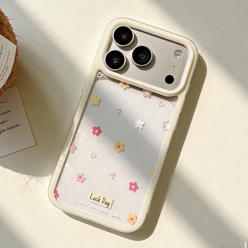 

Floral Apple 17/16 Promax iPhone 15 Drop-Proof Transparent Spring Case for Women iPhone 12 Pro