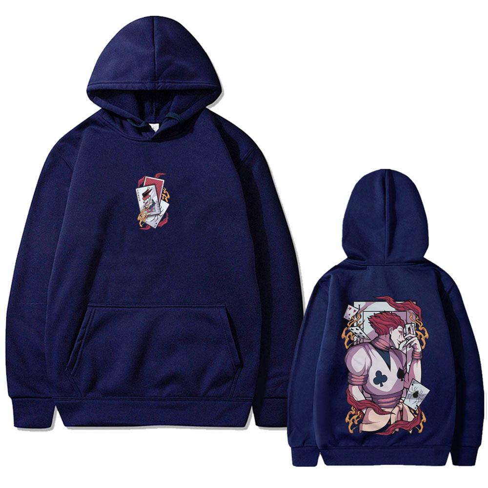 Anime Hunter X Hunter Hoodie Phantom Troupe Hisoka Graphic Sweatshirt Men Women Casual Vintage Oversized Hoodies Streetwear