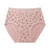Braguitas de algodón de cintura alta para mujer: antibacterianas, de corte holgado, pantalones cortos de talla grande para mamás de mediana edad y mayores.