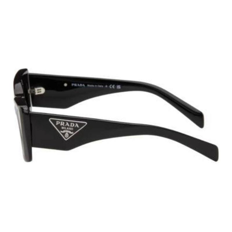 Prada Logo Irregular Sunglasses Women's Black Black 50 Basic Packaging-glasses Case + Packaging Box
