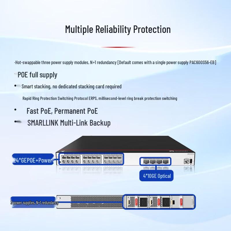 Huawei S5735S-S24P4X-A3 Managed Layer 3 PoE Switch