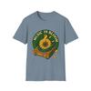 Unisex Softstyle T-Shirt Retro Sunflower Record Player Music Bloom Tee