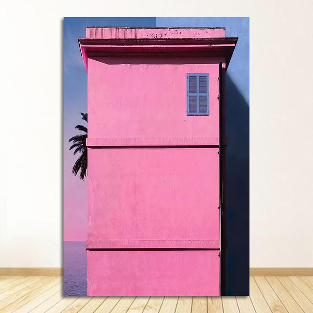 City Flower Light Beach Girl Photo Nordic Posters And Prints Wall Pictures For Living Room Decor Wall Art Canvas Painting Pink