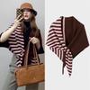 Knitted Triangular Scarf Warm Wool Scarf New British Triangle Scarf  Winter