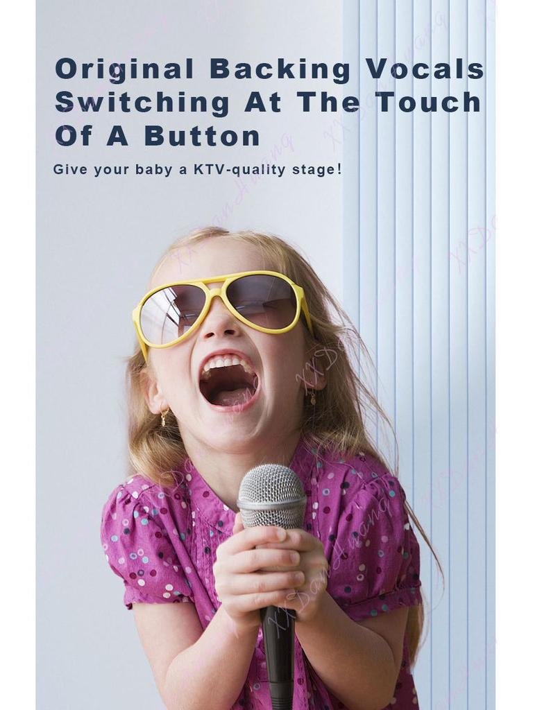 K13 All-in-One Wireless Bluetooth Karaoke Microphone and Speaker for Home & Outdoor Kids