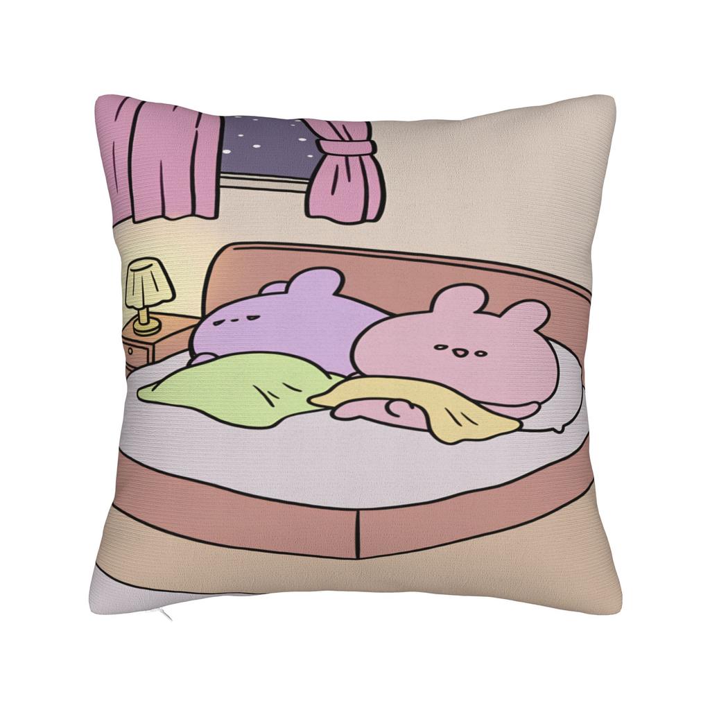 Pillow Cover Asamimichan and Anemimi  Morden Pillow Case For Sofa Couch Bed Living Room Pillowcases
