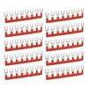 10 Stück Klemmenleiste mit Gabelklemme Streifen 400V 25A PVC Kupfer TB Klemmenblock für Haushaltsgeräte Baustellen