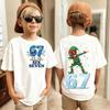 Six Seven Kids  Tees Tops Childrens Meme Crew Neck Cotton Short Sleeve T Shirt Funny 67 Brainrot Print TShirt for Boys Girls