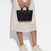 Coach Alice 21 Zipper Closure Multi-Functional Pocket Crossgrain Leather Handbag Women Handbags Black CA224-IMBLK