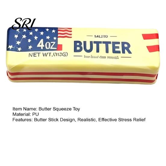 Slow Rise Foam Toy Butter Stick Slow-Rising Squeeze Soft PU Fidget Realistic Tension Relief Hand Stress Reliever Portable Decompression Gadget