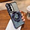 Glitter Magsafe Magnetic Ring Stand Case for Samsung Galaxy S24 S23 S25 Ultra A56 A36 A55 A35 A25 A15 A05S A54 A53 A52 Cover
