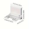 Foldable Wall-Mounted Hook Hooks - No Drill, Easy Install, Durable Plastic, Ideal for Shaving and Grooming Tools, Utility Hooks
