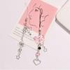 Bowknot Bead Phone Charm Strap Star Bowknot Beaded Cellphone Strap Mobile Phone Chain  Decoration