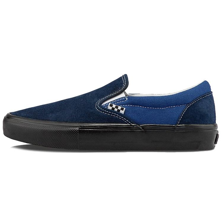 Vans Unisex Skate Slip-On VCU Sneakers Black/Blue Men s VN0A4BWDNGV EU 44.5