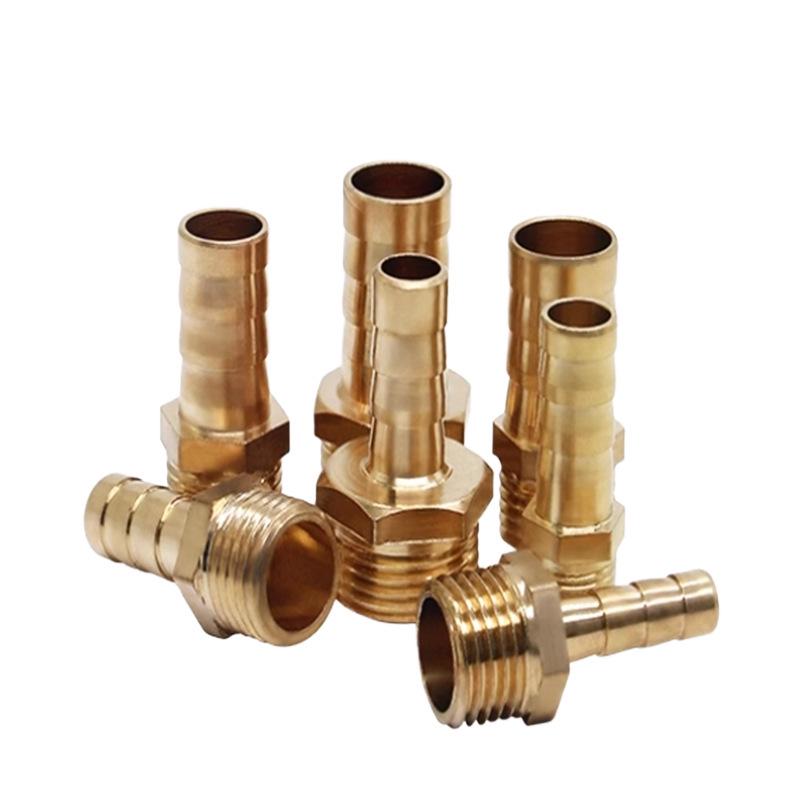 All-Copper Male Thread Fittings: Pagoda Head, PC6/8/10, 4-Point & 6-Point for Water/Gas Hoses