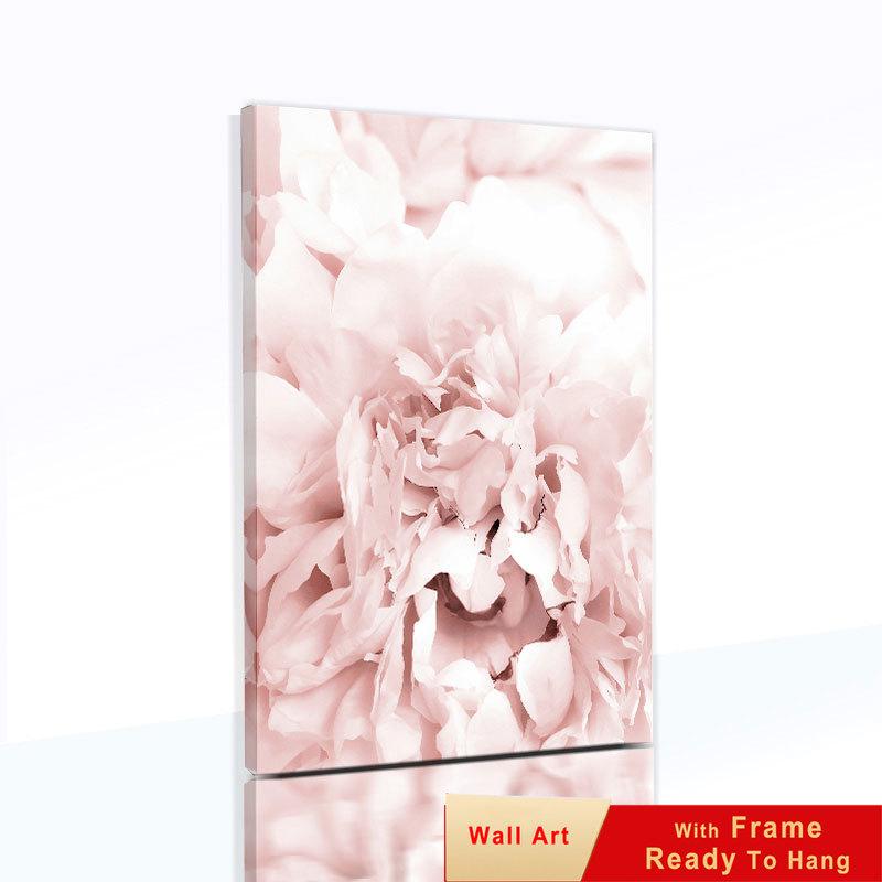 Flower Sheets for Paintings On The Wall Canvas Painting Decorative Pictures for Living Room with Frame Modern Decoration Table