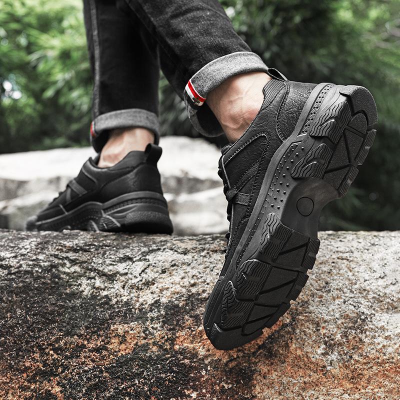 Men's Casual Shoes Comfortable Business Shoes Lace Up Leather Sneakers Driving Shoes Men Outdoor Fashion Moccasins Footwear