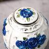 Toothpick Dispenser Retro Relief Design Plastic Luxury Pop-up Toothpick Organizer Box Rose Flower Desktop Decor Holder for Home