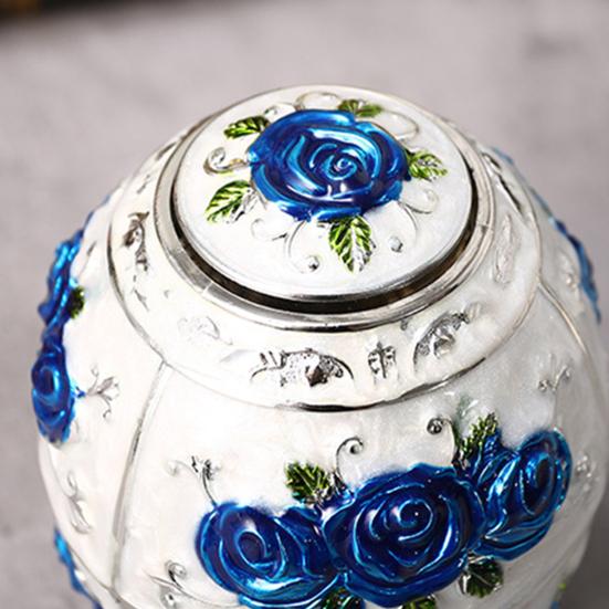 Toothpick Dispenser Retro Relief Design Plastic Luxury Pop-up Toothpick Organizer Box Rose Flower Desktop Decor Holder for Home