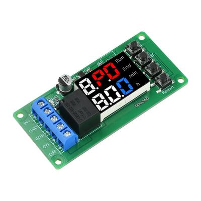 T2101 DC 12V Programmable Timer Controller - Dual-Mode Single-Channel Delay Relay Module with Direct Output