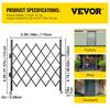 Single Folding Security Gate, 48" H X 66" W Folding Door Gate, Steel Accordion Security Gate, Flexible Expanding Security Gate, 360° Rolling Barricade