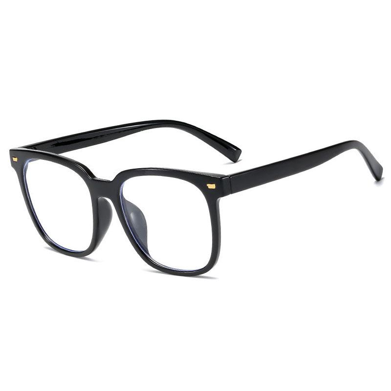 New Large Frame Anti-Blue Light Prescription Glasses - Korean Style for Men & Women, European & American Fashion, Internet Celebrity Trend