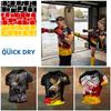 Vintage Deutschland Germany Eagle 3D Print National Flag Unisex Men Women MMA Kick Boxing Muay Thai T Shirt Quick Dry Short Sleeve Streetwear Retro