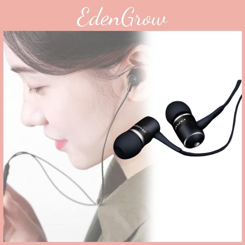 Mp3 Phone For Pc Awei Q3 Earphone Super Bass Noise Isolation Black Headphone