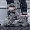 Mens Platform Boots Desert Boots New Comfortable Non-slip Hiking Shoe High Top All-match Work Boots Bota Masculina