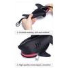 Leather Shark Key Bag Cute Shark Shape Car Key Bag Backpack Charm Shark Pouch with Keyring And Lanyard Zippered Coin Purse