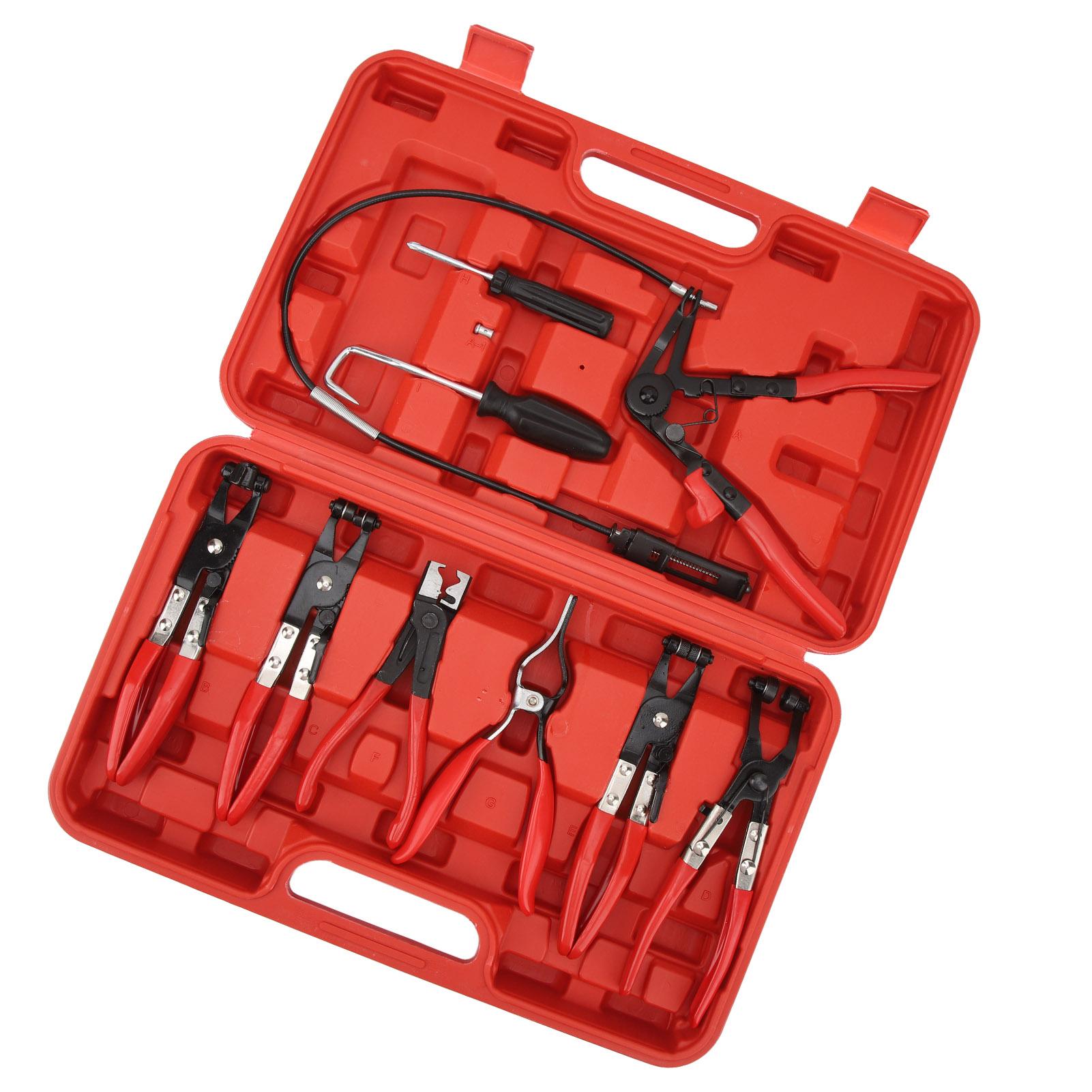 

Набор плоскогубцев для хомутов, проволочные плоскогубцы с длинным вылетом для ремонта шлангов для двигателей автомобилей, грузовиков, топливного масла, воды