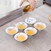 6pcs 30ml Ceramic Tea Cup Set Hand Drawn Small Fish Hat Cup Jingdezhen Blue and White Tea Cup Chinese Style Drinking Utensils