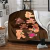 1pc Teddy Bear Blanket Warm, Cozy, and Soft, Suitable for Sofas, Beds, Cars, and Office Use.Perfect for Camping and Travel, Making It A Great Gift for