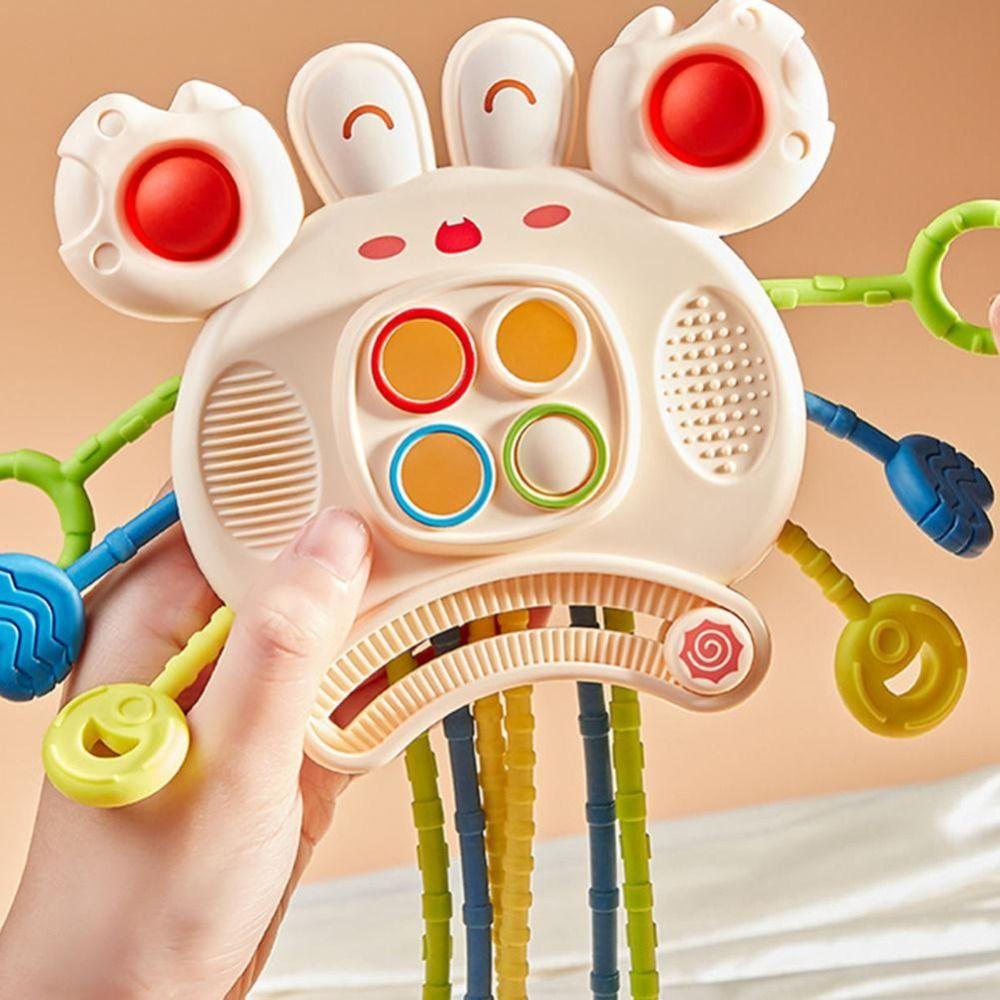 Carrot Baby Pull String Toy Develops Cognitive Crab Montessori Sensory Toys   Gifts