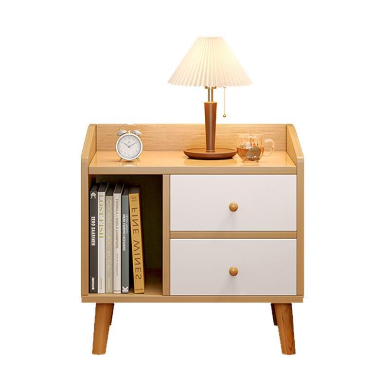 Wuli House Bedside Cabinet Bedroom Bedside Cabinet Modern Simple And Multifunctional Solid Wood Storage Cabinet Simple Cabinet