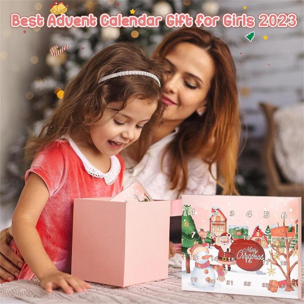 3D Stereo BlindBox Airplane Box Christmas Gift Countdown Calendar Advent Jewelry BlindBox Christmas Countdown BlindBox Ornament