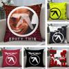 Aphex Twin Richard D James Cushion Cover Soft Plush Fabric DoubleSided Printed Sofa Cushion Cover for All Seasons Home Decor