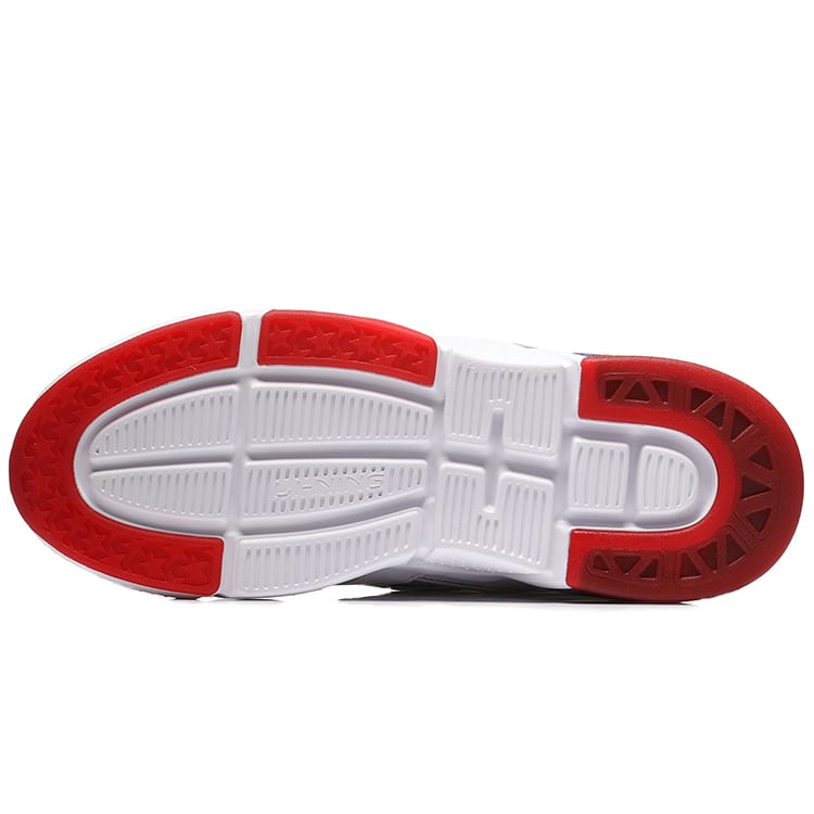 Li Ning 001 Hardloopschoenen Unisex Lage Top Wit/Rood AGLN227-1
