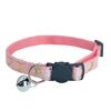 Pet Collar Cat Face Safety Buckle Quick Release Adjustable Length Soft Bell Hot Stamping Star Moon Design Cat Collar