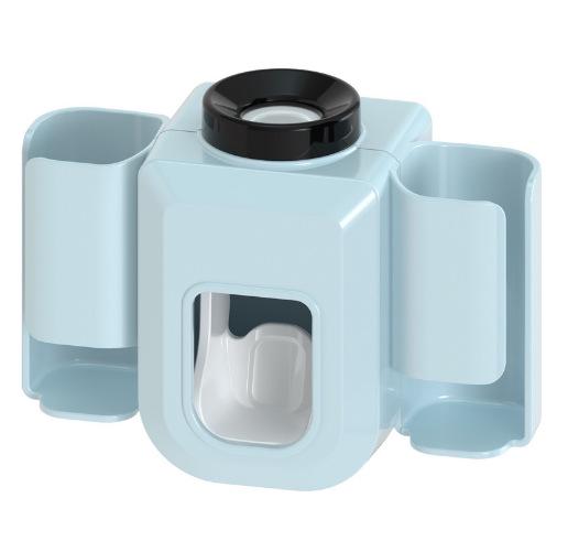 Creative nástěnný automatický dávkovač zubní pasty Držák zubního kartáčku Vytlačovač zubní pasty pro rodinnou sprchovou koupelnu