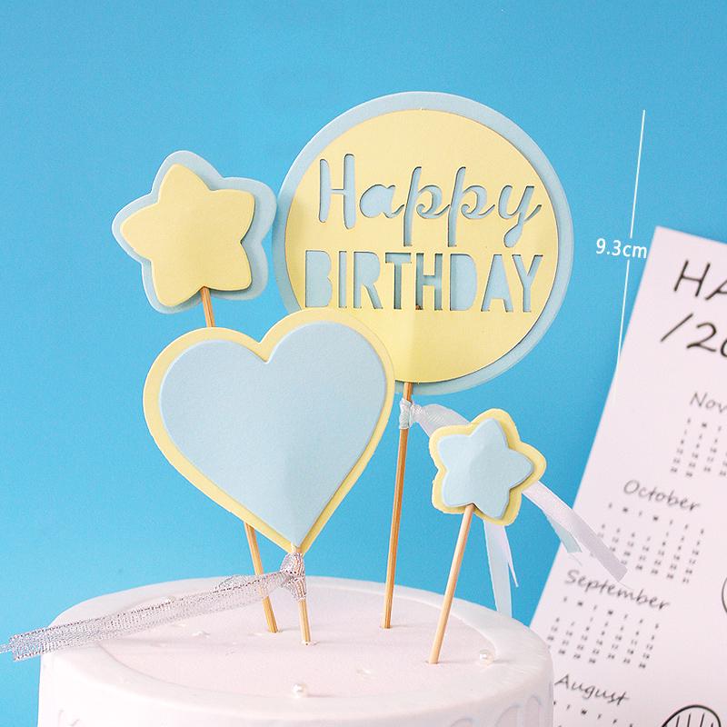 10-Pack 3D Hot Air Balloon & Rainbow Cake Toppers