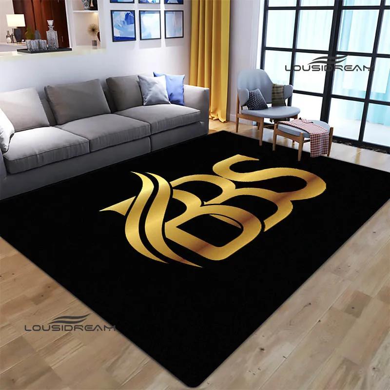 3D BBS racer Retro printed carpet Non-slip carpet bedroom decoration living room decoration washroom floor mat birthday gift