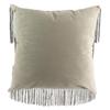 Les Trésors De Lily [Q4408] - Taupe Gray 'Charleston' Velvet Cushion - 40 Cm