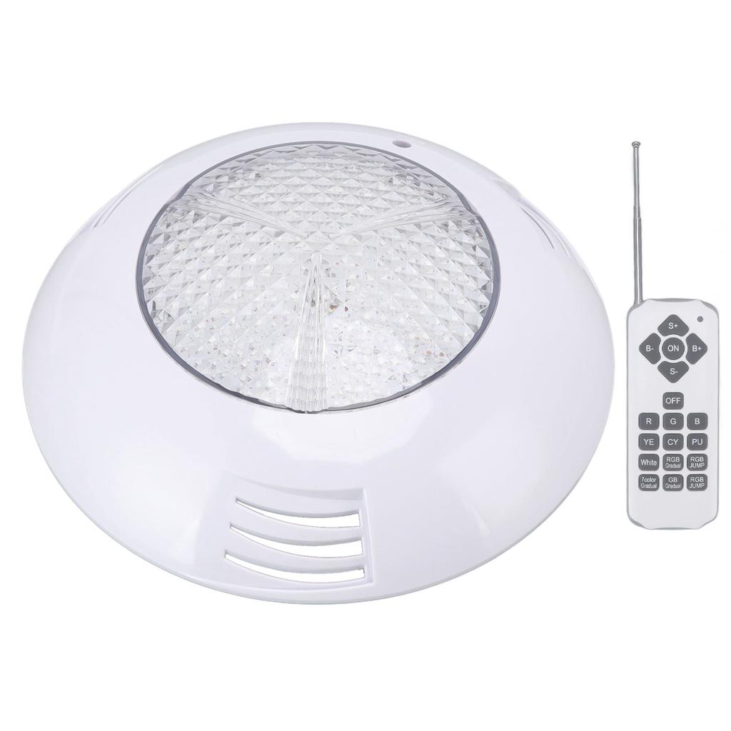 LED Poolleuchten AC12V RGB Fernbedienung IP68 Wasserdicht Hohe Lichtdurchlässigkeit Langlebiges ABS PC Aquarium