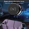 15W Wireless Charge Magnetic Attraction Car Phone Holder 360°Rotatable Vacuum Suction Cup Phone Zinc Alloy Bracket For iPhone