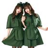 Clearstone Halloween Cosplay Western-Style Maid Mini Dress, Women's, Size M, Green