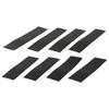 10*2.5cm Fireplace End Tape 8 Pcs Black Glass Fabric